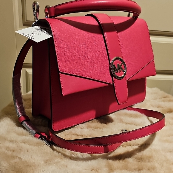 Michael Kors Handbags - Michael Kors Fuchsia Crossbody Bag